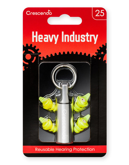 Crescendo Heavy Industry 25 - Bouchons pour le travail dans le bruit