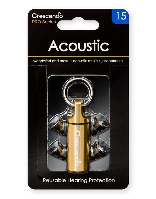 Crescendo PRO Acoustic 15 - Bouchons pour musiciens