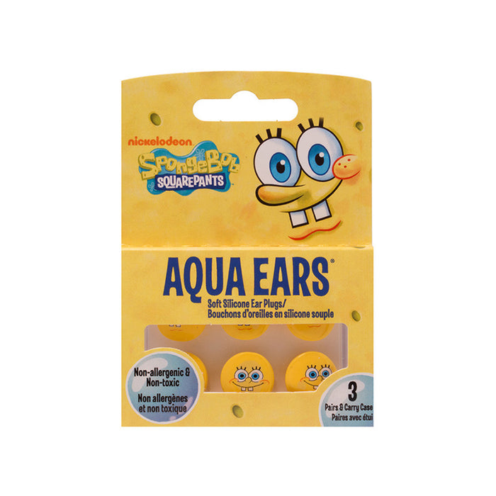 Aqua Ears - Sponge Bob silicone kids ear plugs for water protection - ODYO Shop