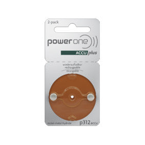 Power One - ACCU plus rechargeable hearing aid batteries - ODYO Shop