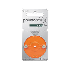 Power One - ACCU plus rechargeable hearing aid batteries - ODYO Shop